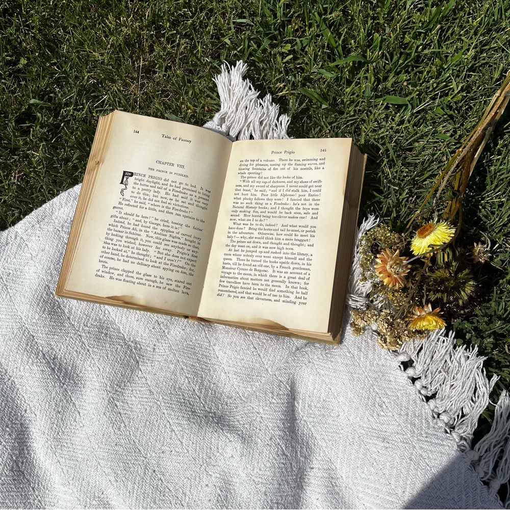 Antique folk story, vintage book